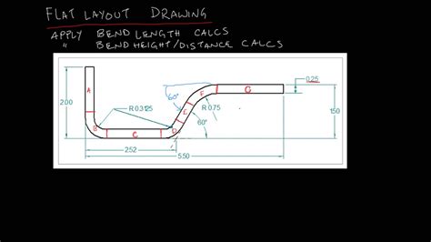 flat pattern calculation sheet metal|sheet metal calculator layout.